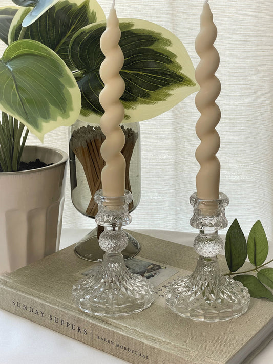 Abstract Taper Candle Set