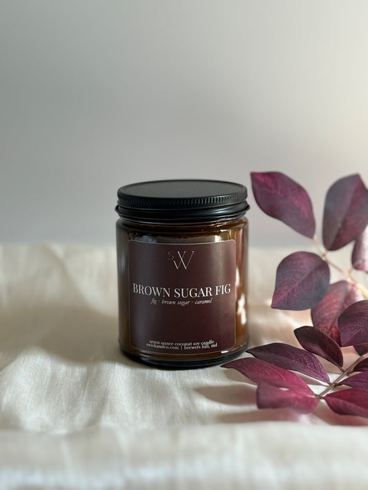 Brown Sugar Fig - 7oz Coconut Soy Candle