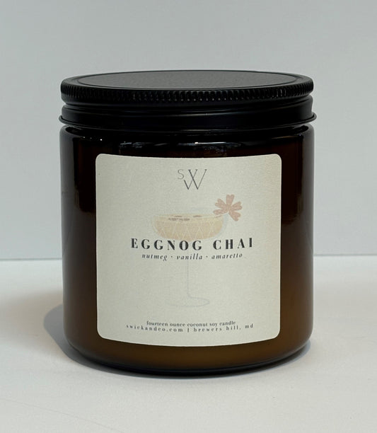 Eggnog Chai - 14oz Large Coconut Soy Candle