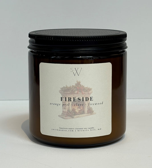 Fireside - 14oz Large Coconut Soy Candle