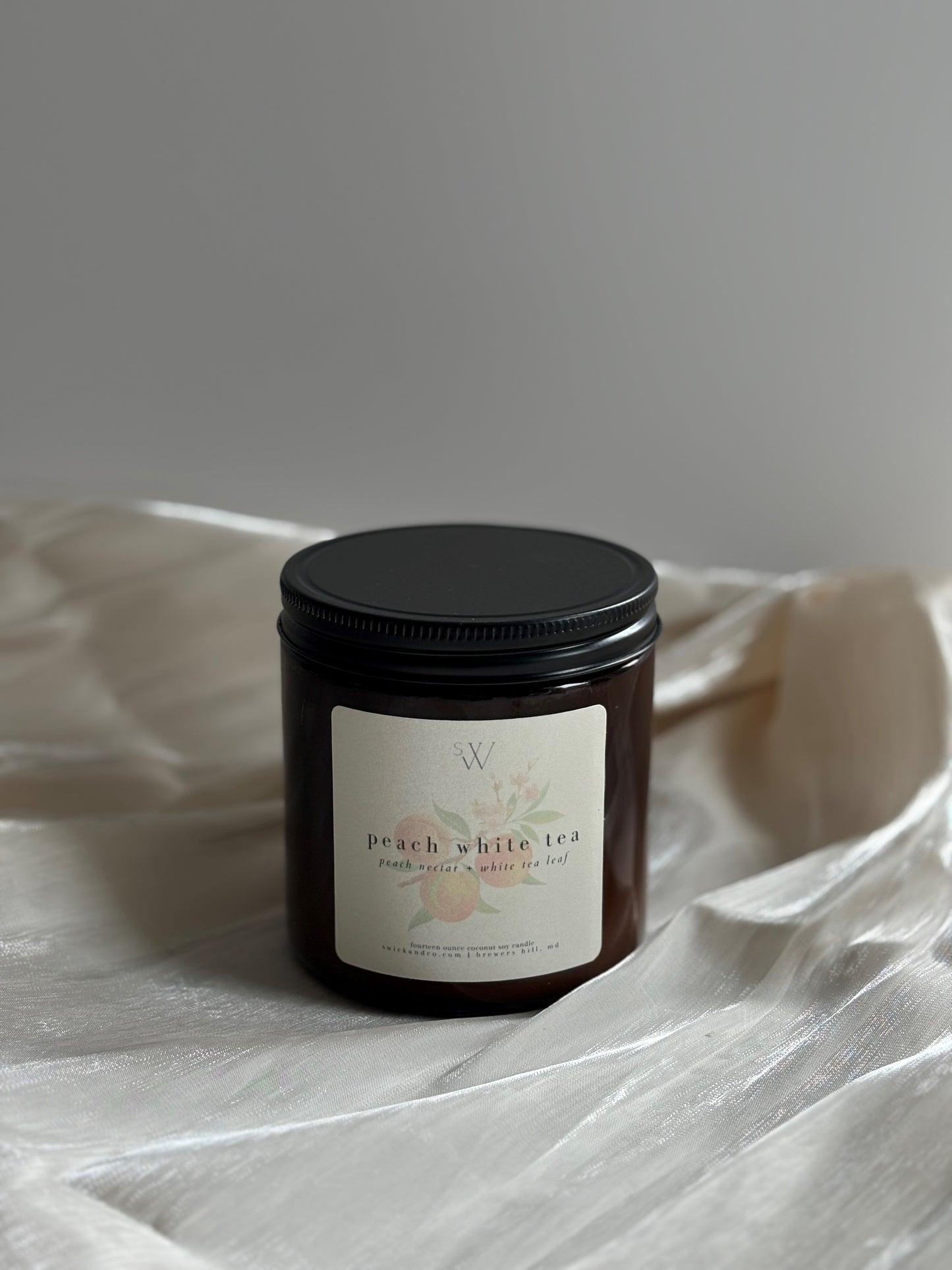 Peach White Tea - Large 14oz Coconut Soy Candle