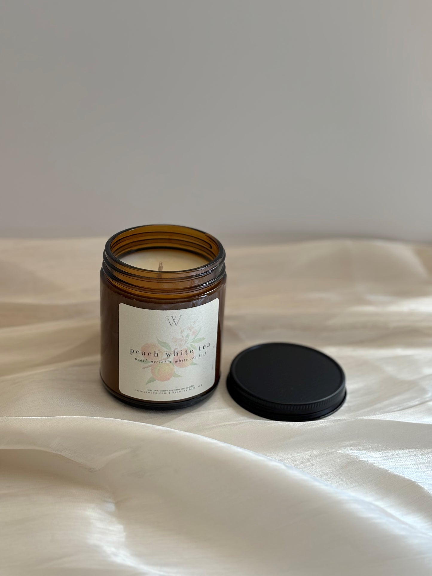 Peach White Tea - 7oz Coconut Soy Candle