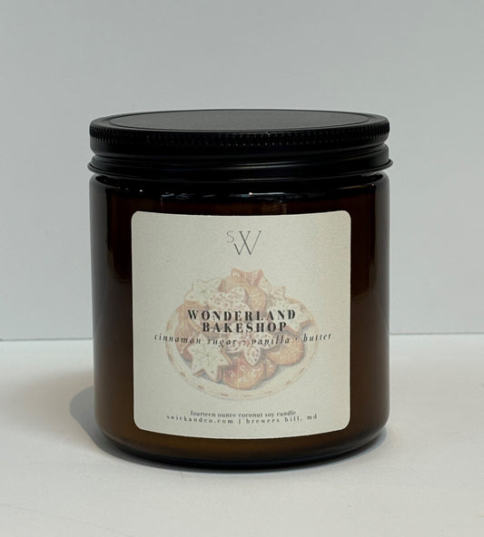 Wonderland Bakeshop - 14oz Large Coconut Soy Candle